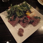 Brasserie Vendange - もみじ豚と白レバーのパテ　自家製ピクルス添え