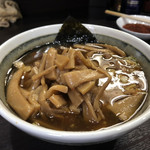 中華そば べんてん - メンマトッピングのつけ汁