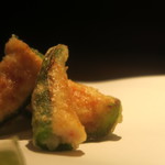 緒はな - 万願寺唐辛子の海老しんじょう詰め