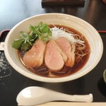 鴨が葱を背負ってくる。 - 鴨かけそば（冷）