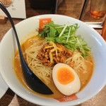 麺屋虎杖 - 冷やしカレー担々麺