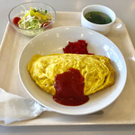 松山市民病院食堂 - オムライスセット