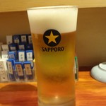 鮨屋とんぼ - 生ビール