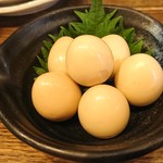 肉汁餃子のダンダダン - うずらの味玉