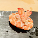 すし処 まさ - 車海老の鹿の子握り