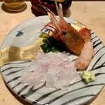 すし処 まさ - 牡丹海老とアズキハタ
