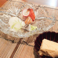 白金台こばやし - アオリイカ、金目鯛藁焼き、お造り