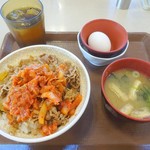 Sukiya - キムチ牛丼大盛たまごセット