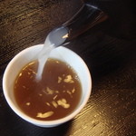 なみき庵 - 蕎麦湯。