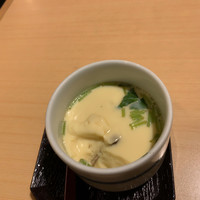 豊鮨 - 茶碗蒸し。(写真撮るの忘れて食べかけ)