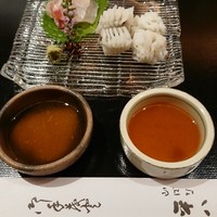 山ばな平八茶屋 - 鱧、タイのお造り