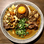 吉田カレー  - ミックス並・豚・アチャール・ハンマーカンマー（限定）