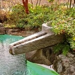 嵯峨沢館 - 2012/Jan.　テラスにも温泉がひかれています