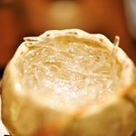 嵯峨沢館 - 2012/Jan.　造里　タコのツマは海藻です