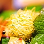 嵯峨沢館 - 2012/Jan.　造里　かぼちゃのツマ