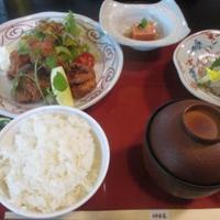 神楽家 - 赤鶏の竜田揚げとお造り御膳