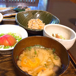 神代の湯 - 具沢山味噌汁って良いね！