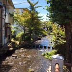 うなぎ 桜家 - 小川とはいえ、水が綺麗