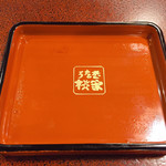 うなぎ 桜家 - 蓋の裏