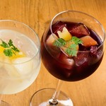 [Seasonally limited] Romantic never stops! Plum wine sangria with seasonal fruits