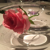 ラール・エ・ラ・マニエール - 最初のセット。ピンクの薔薇が素敵。