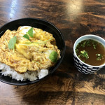 東京庵 - かつ丼(680円) 蕎麦湯付き
