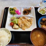 阿部商店 - 豚ガーリック定食
