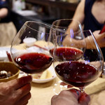 波へい - 赤ワインで乾杯〜♪