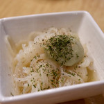 波へい - 結び白たき 〜ゴルゴンゾーラチーズとピエダングロア2種類のチーズソース〜