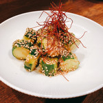 創作麺工房 鳴龍 - ごまきゅうり(梅ソース)  300円