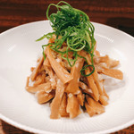 創作麺工房 鳴龍 - メンマ(ネギソース) 300円