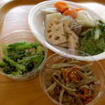 エコムスリムフーズ かなりや - 買って帰った惣菜～動物性のものを一切使ってないのにおいしかった。