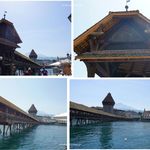 DES ALPES - Hotel Des Alpes前の景色。カペル橋(ルツェルン,スイス)食彩品館.jp撮影