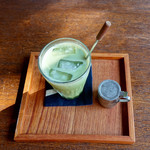 Inagurashi - 抹茶豆乳アイスラテ550円