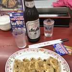 Gyouza No Oushou - 190807水　滋賀　王将瀬田店　両面焼きにしてみた