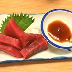 晩杯屋 - 190809金　東京　晩杯屋大山店　ミナミマグロ刺し300円