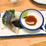 晩杯屋 - 190809金　東京　晩杯屋大山店　炙りしめ鯖200円