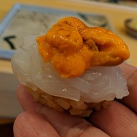 鮨 かの - シロイカとウニ