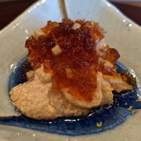 鮨 かの - シマアジあん肝和え