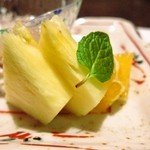 嵯峨沢館 - 2012/Jan.　デザートのフルーツ