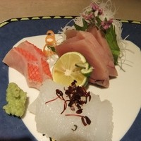 御料理 梅田 - ランチコースの刺身アップ
