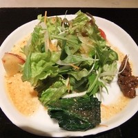 御料理 梅田 - ランチのサラダ
