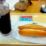 ドトールコーヒーショップ - アイスコーヒー＆ジャーマンドック