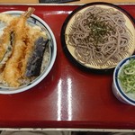 天ぷら食堂おた福 - とり天丼セット 850円