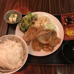 大衆酒場 あげもんや - 生姜焼定食@540円（土曜日限定ランチ）