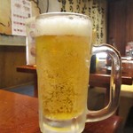Jimokuji horumon - 生ビール 450円（税別）。　　　　　　2019.08.09