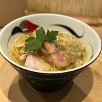 饗 くろ喜 - 8周年記念麺第3弾    ほろほろ鶏の塩蕎麦（これで記念麺コンプd(^_^o)）