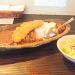 旬彩和房 Sato - 2012年1月のランチのカツカレー大盛　850円