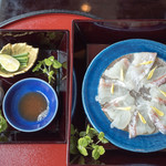 なだ万 - 白身魚のお造り