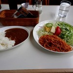 Toraya - ナポリタンとカレーライスのハーフ&ハーフセット